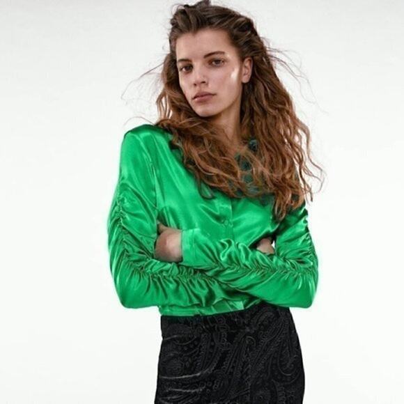 Zara Tops - ZARA Button Down Blouse NWT